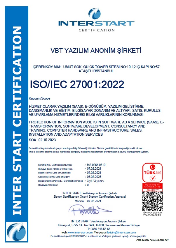 2024 - Bilgi Güvenliği Yönetim Sistemi