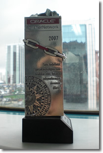 2007 - ORACLE En Yüksek Lisans Satış Ödülü